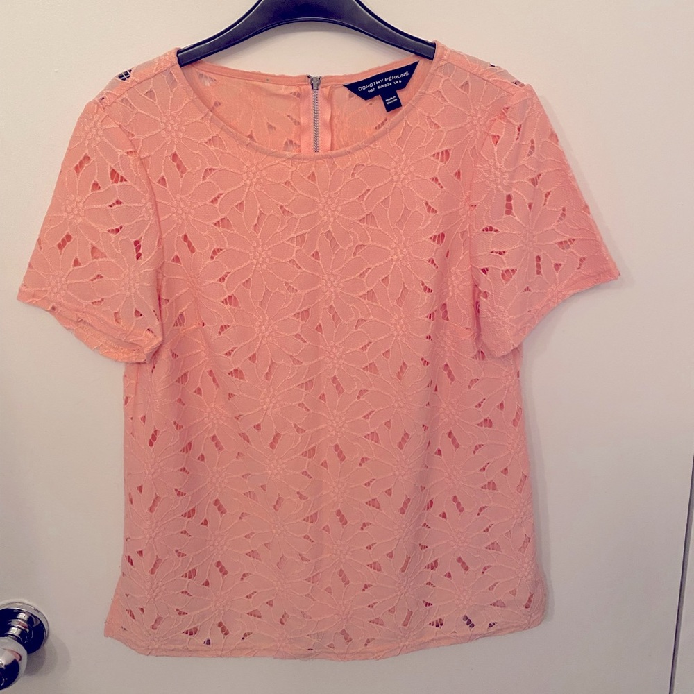Peach summer blouse